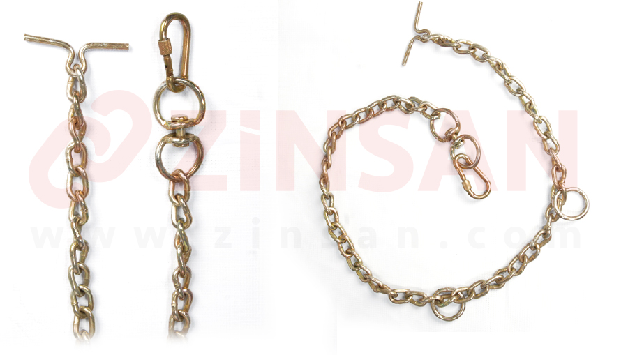 1st Class Dog Chains - Super Bended And Equipped With Carabiner