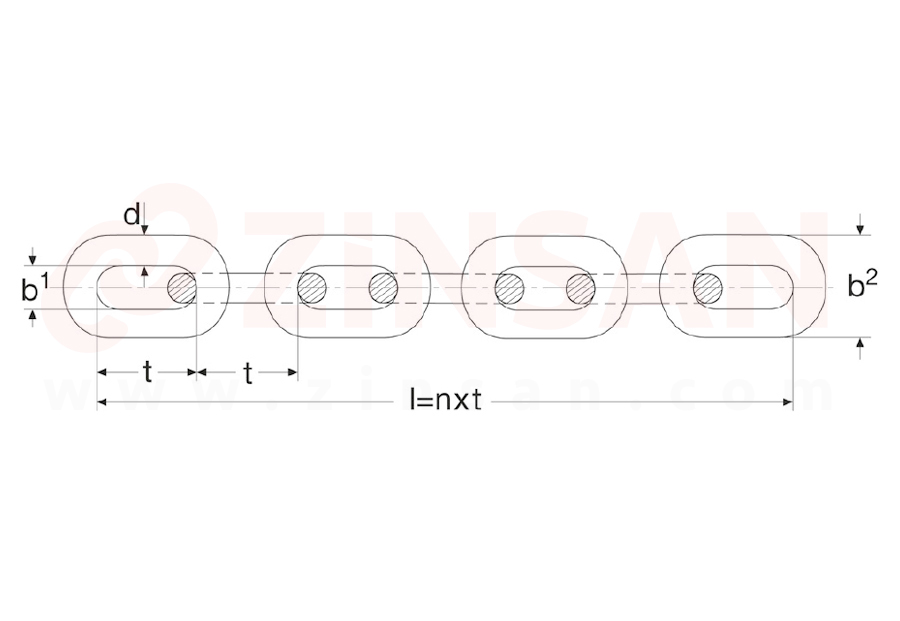 DIN 766 Chains (Calibrated and Tested, Quality Class: 3)